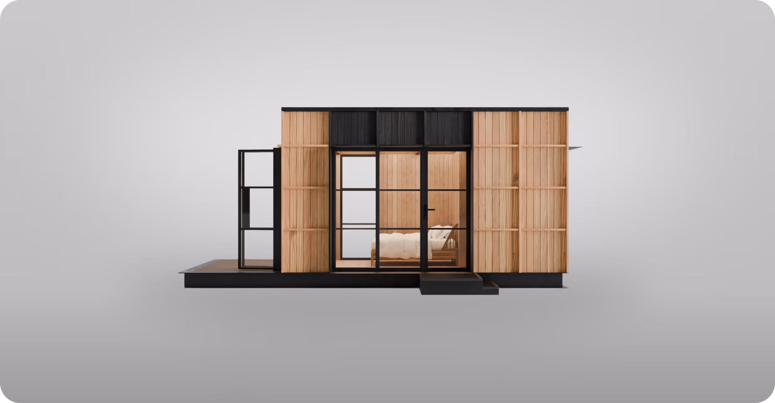 Modular hotel cabin from ELMNTL