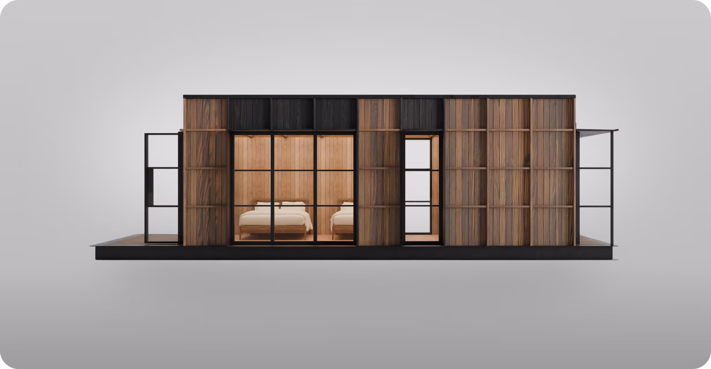Modular hotel cabin from ELMNTL