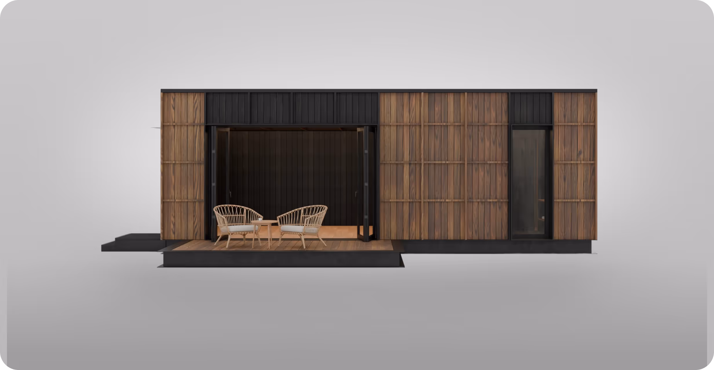 Modular hotel cabin from ELMNTL