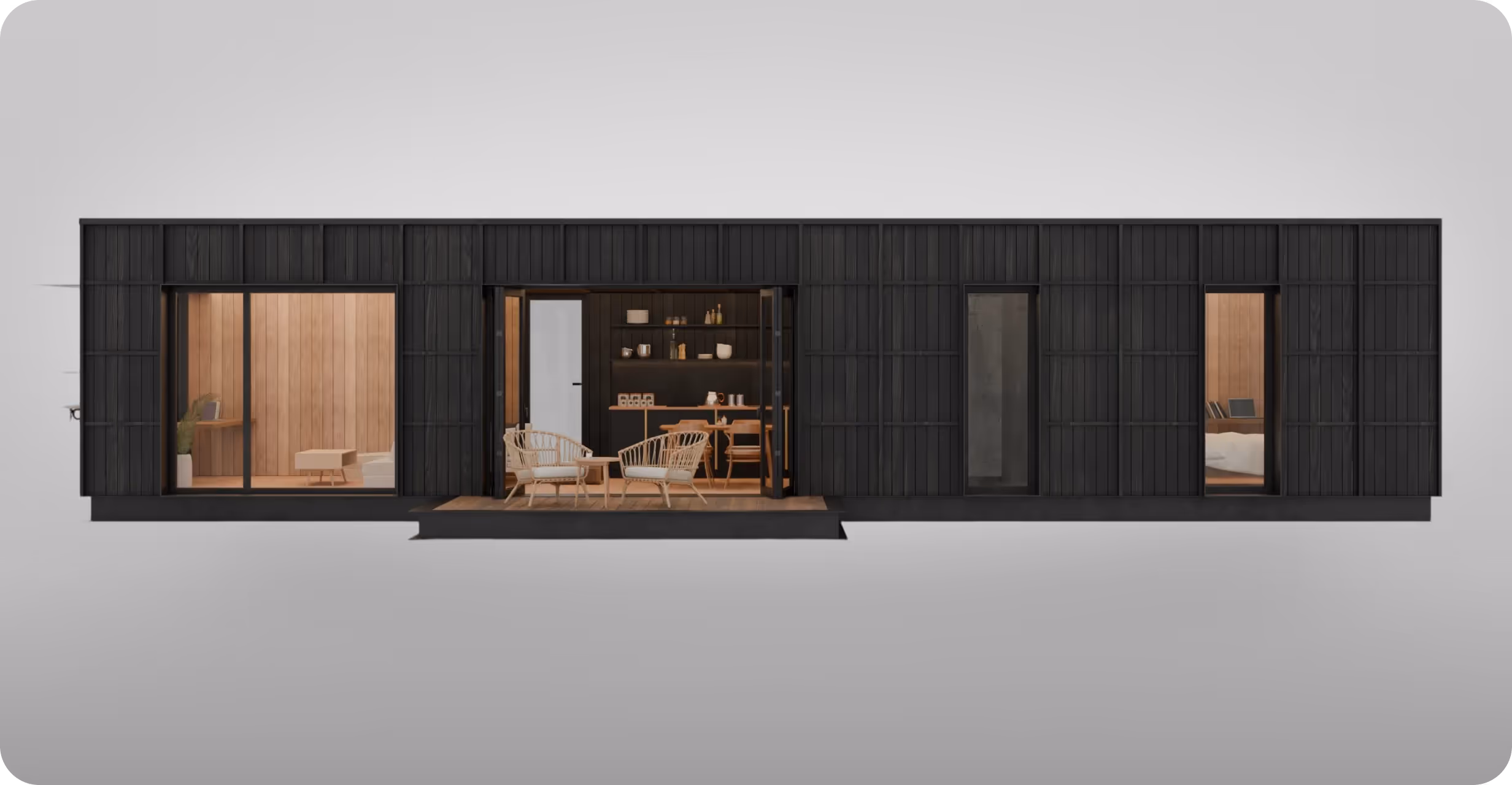 Modular hotel cabin from ELMNTL