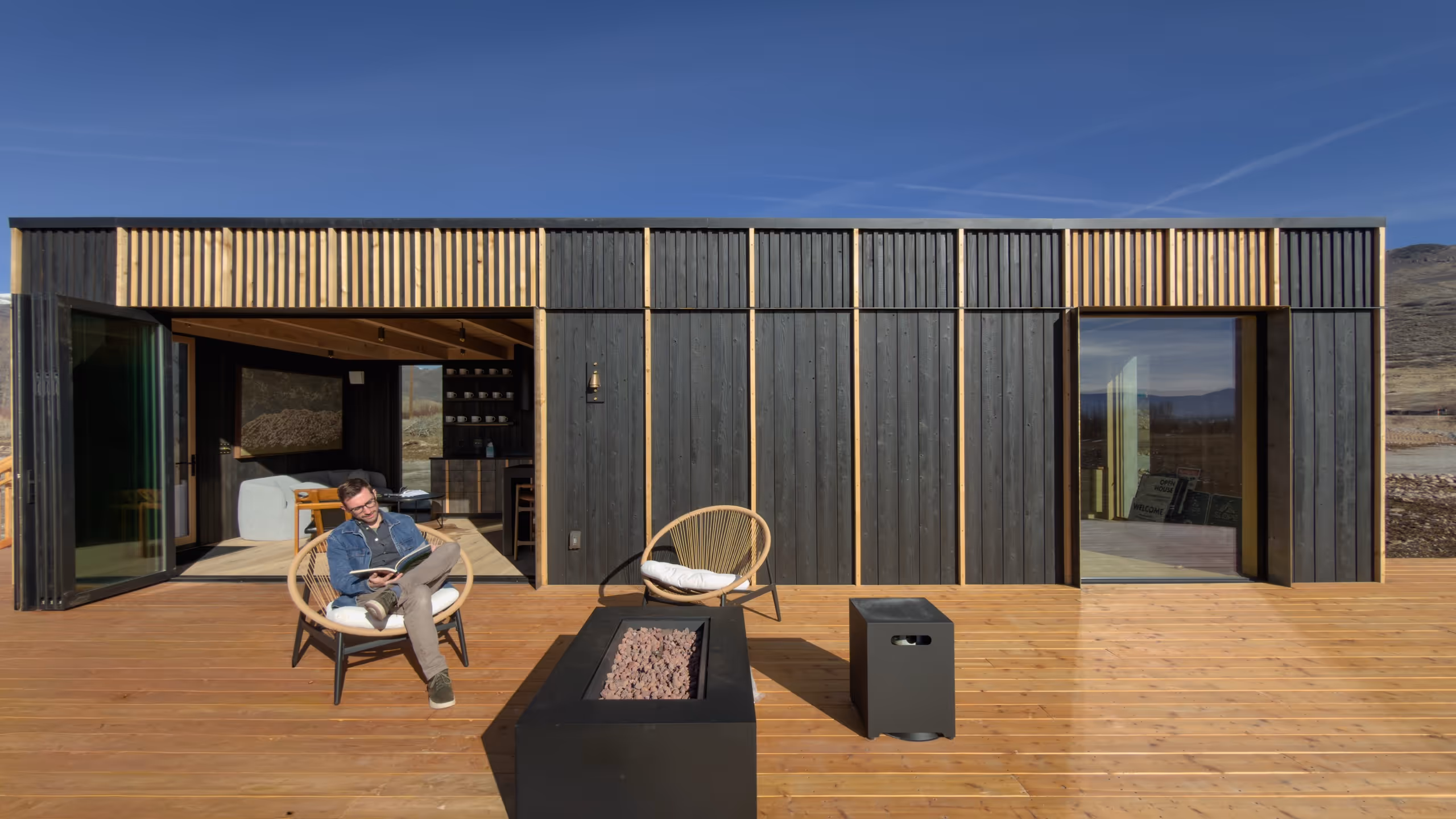 An image of ELMNTL ADU showcasing its modular features and it can be easily installed in your backyard