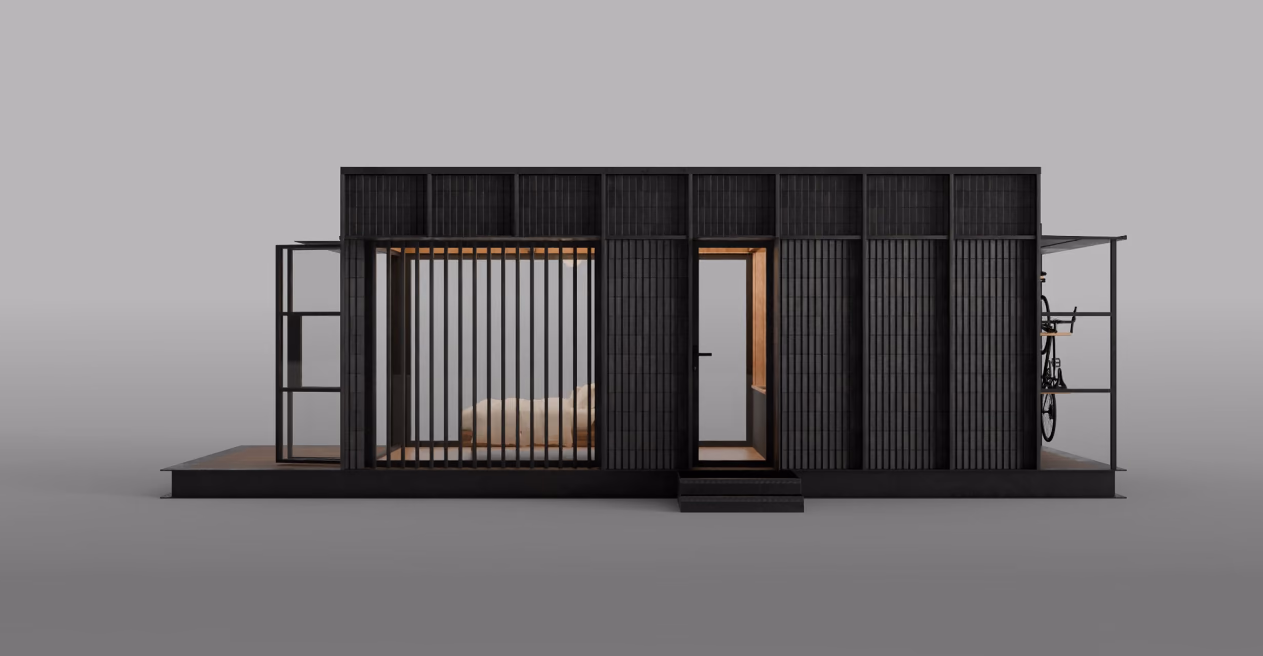 Modular hotel cabin from ELMNTL