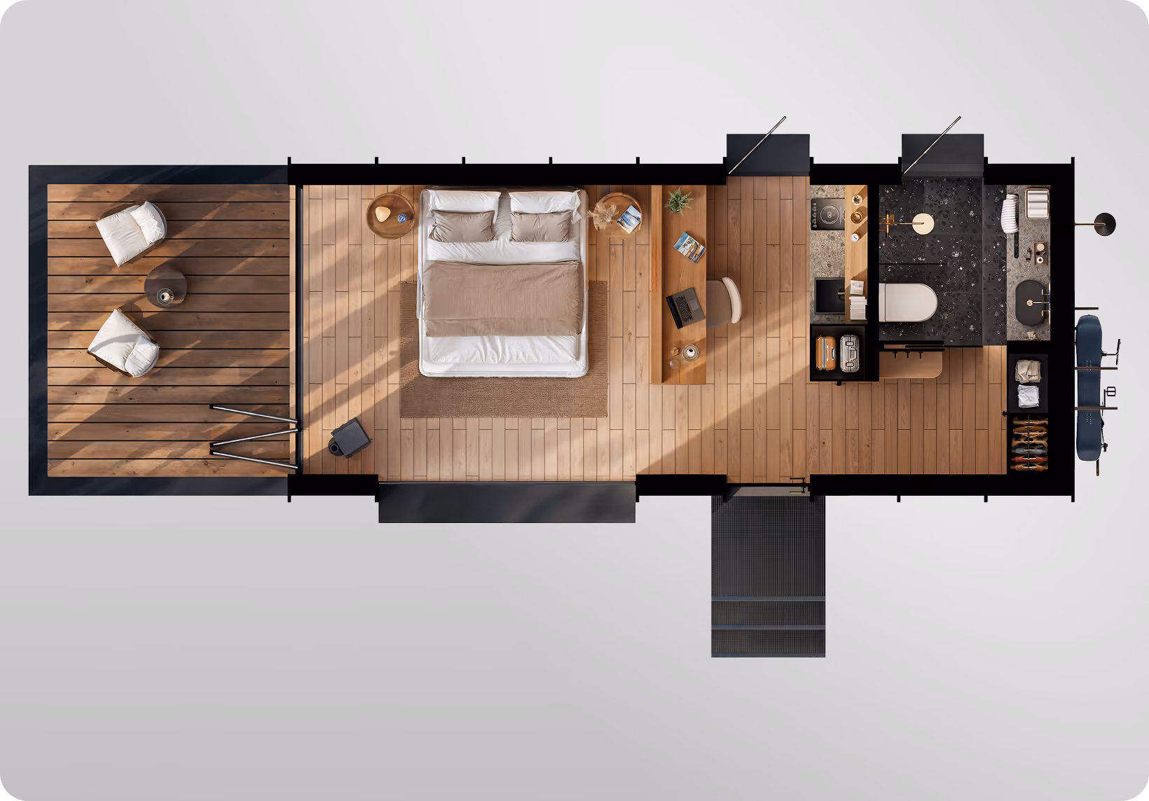 Floor plan of Shelter Origin+ King