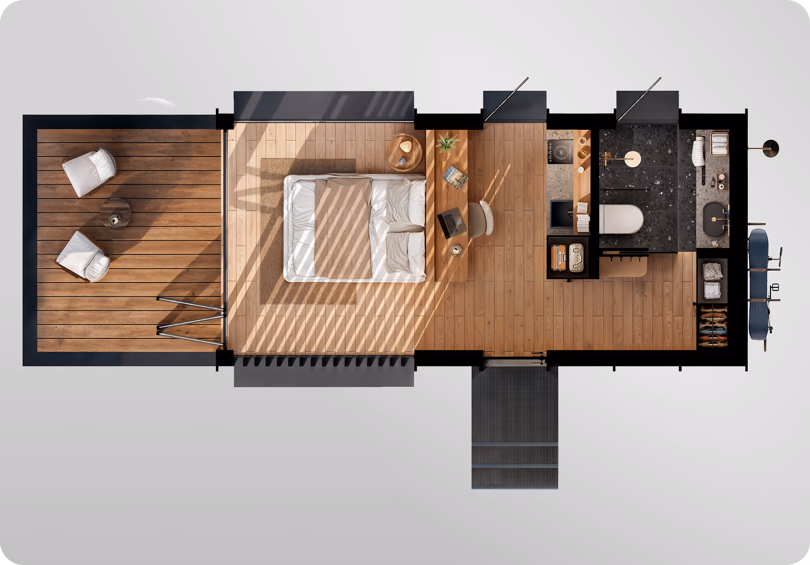 Floor plan of Shelter Glass Queen