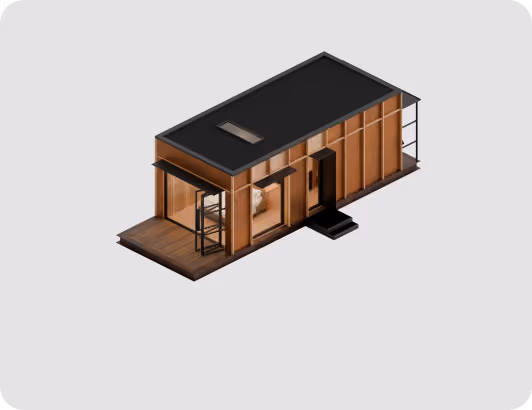 Shelter Accessible is a modular prefab hospitality cabin that meets IBC requirements