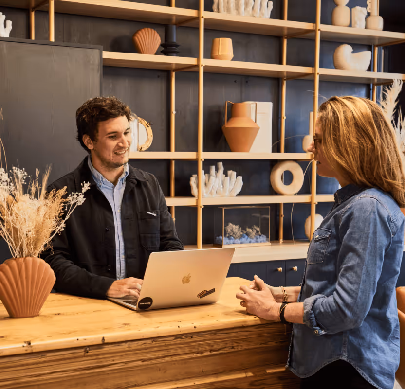 Photo illustration coworking Morning