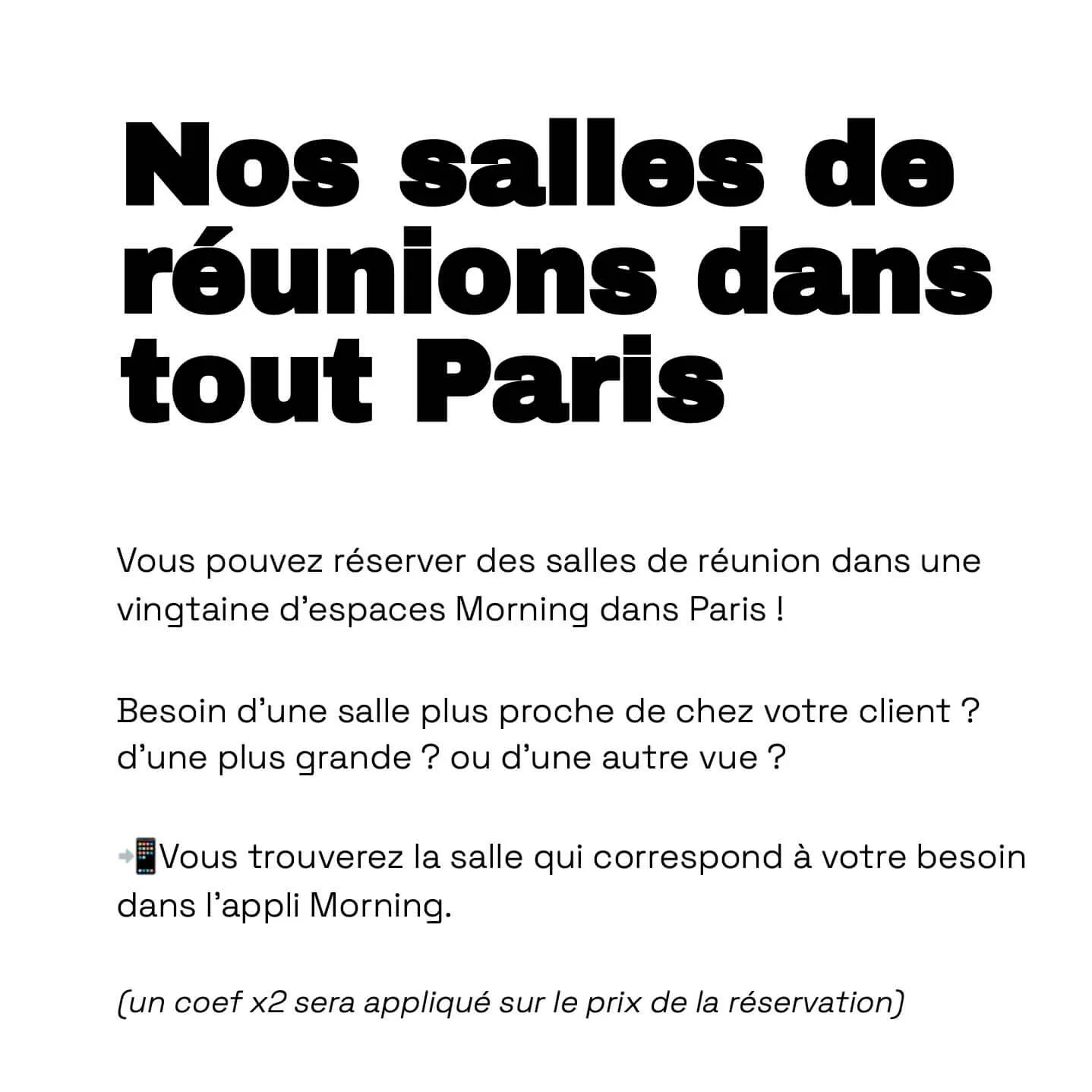 infos salle de réunion