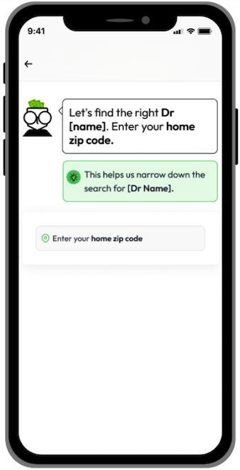 TPP doctor lookup screen