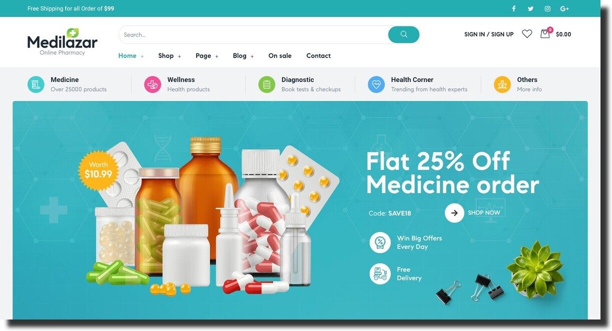 22 Top Professional Pharmacy Website Templates 2024
