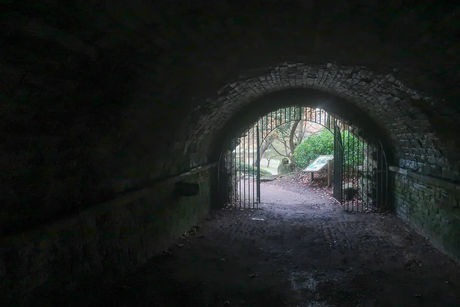 The first view of Shibden through a tunnel commissioned by Anne
