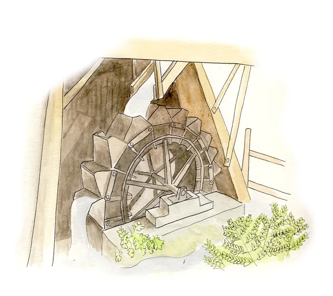 Finch Foundry water wheel