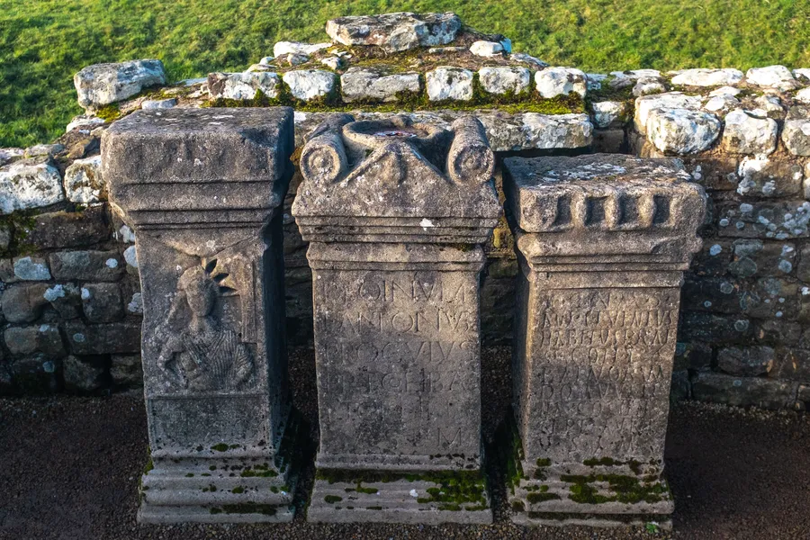 Temple of Mithras Altar with Coventina (left)
