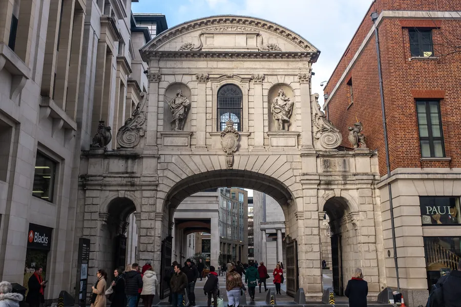The original Temple Bar (now relocated next to St Paul’s Cathedral)