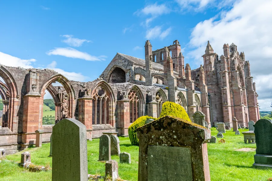 Melrose Abbey from outside