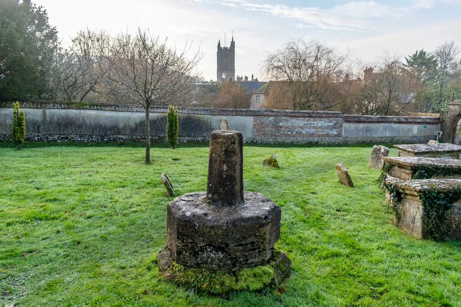 Preaching Cross in alignment, Cerne Abbas