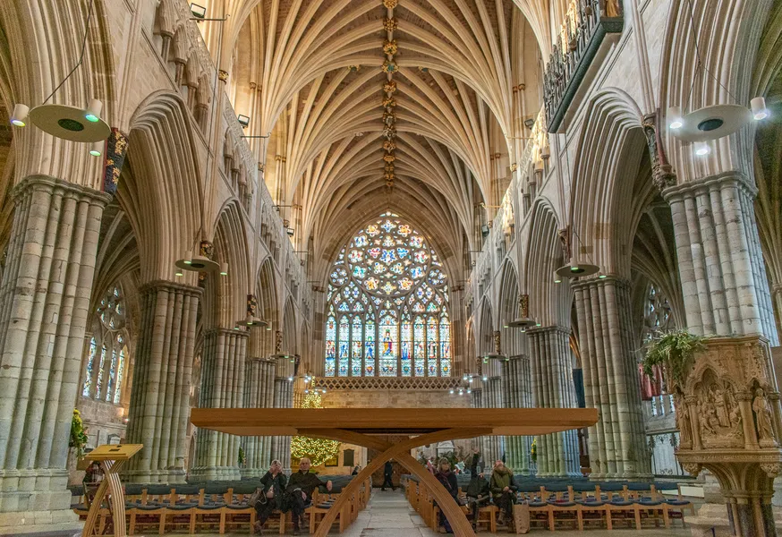 Exeter Cathedral Nave looking West