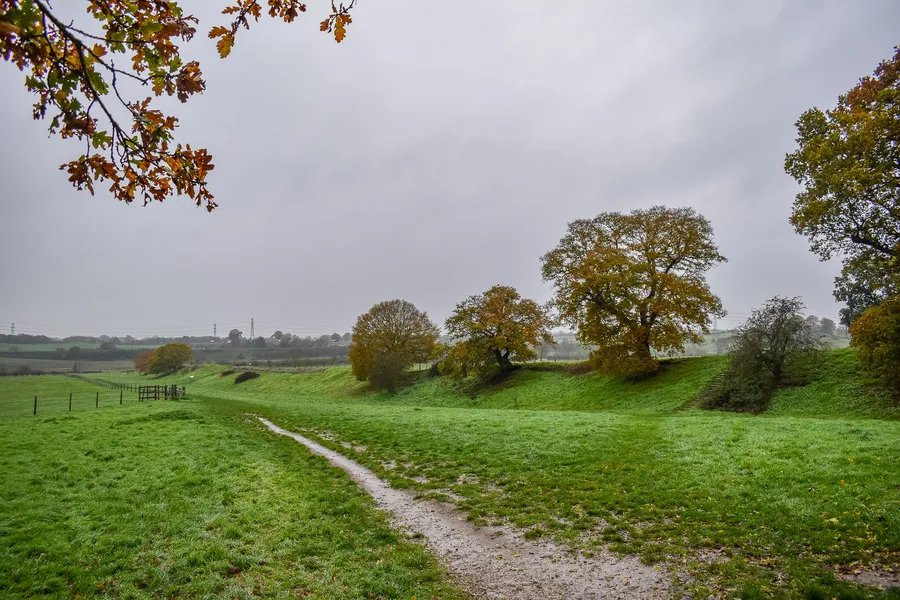 Venta Icenorum Roman Town Ramparts from outside