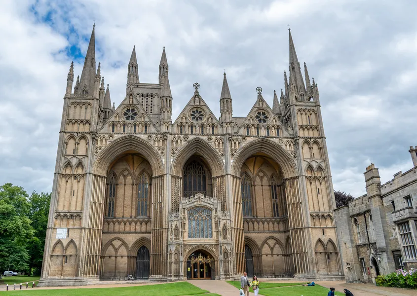 Peterborough Cathedral Gothic Facade