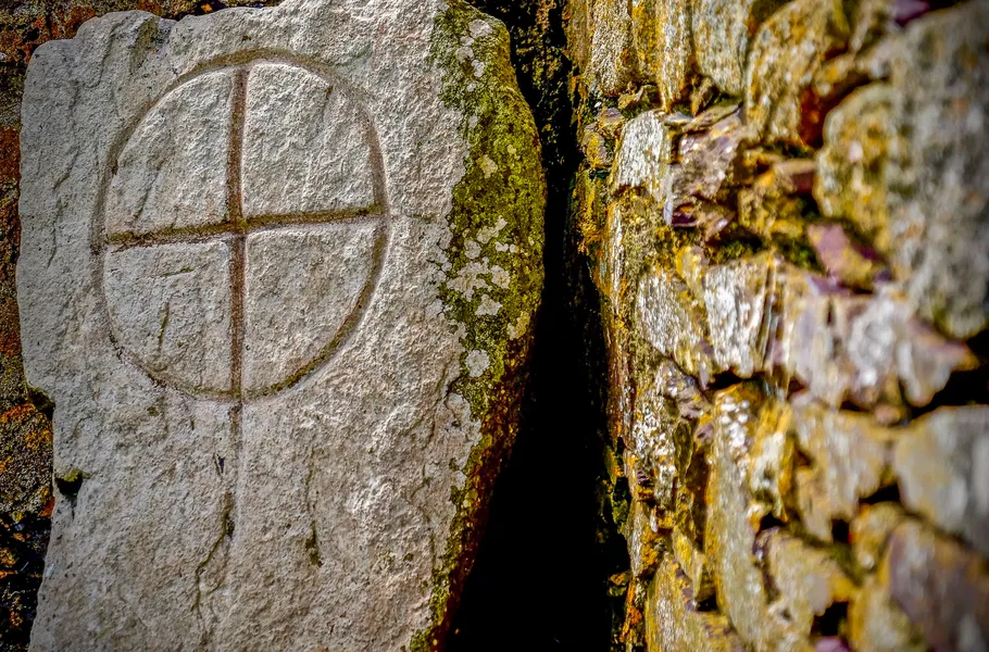 Celtic Cross at St Nons