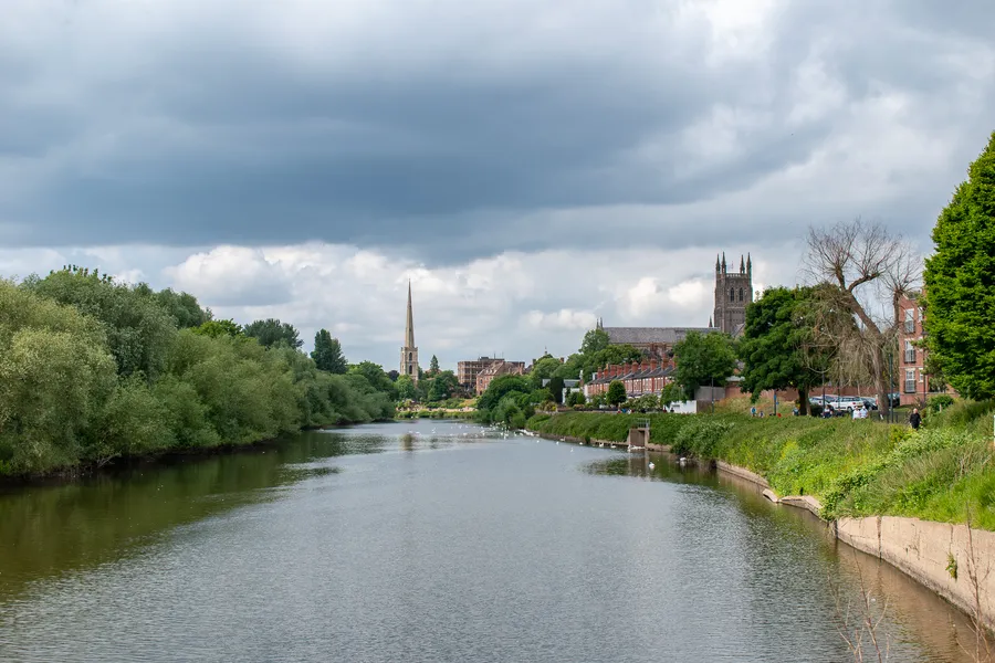Final Approach to Worcester Cathedral