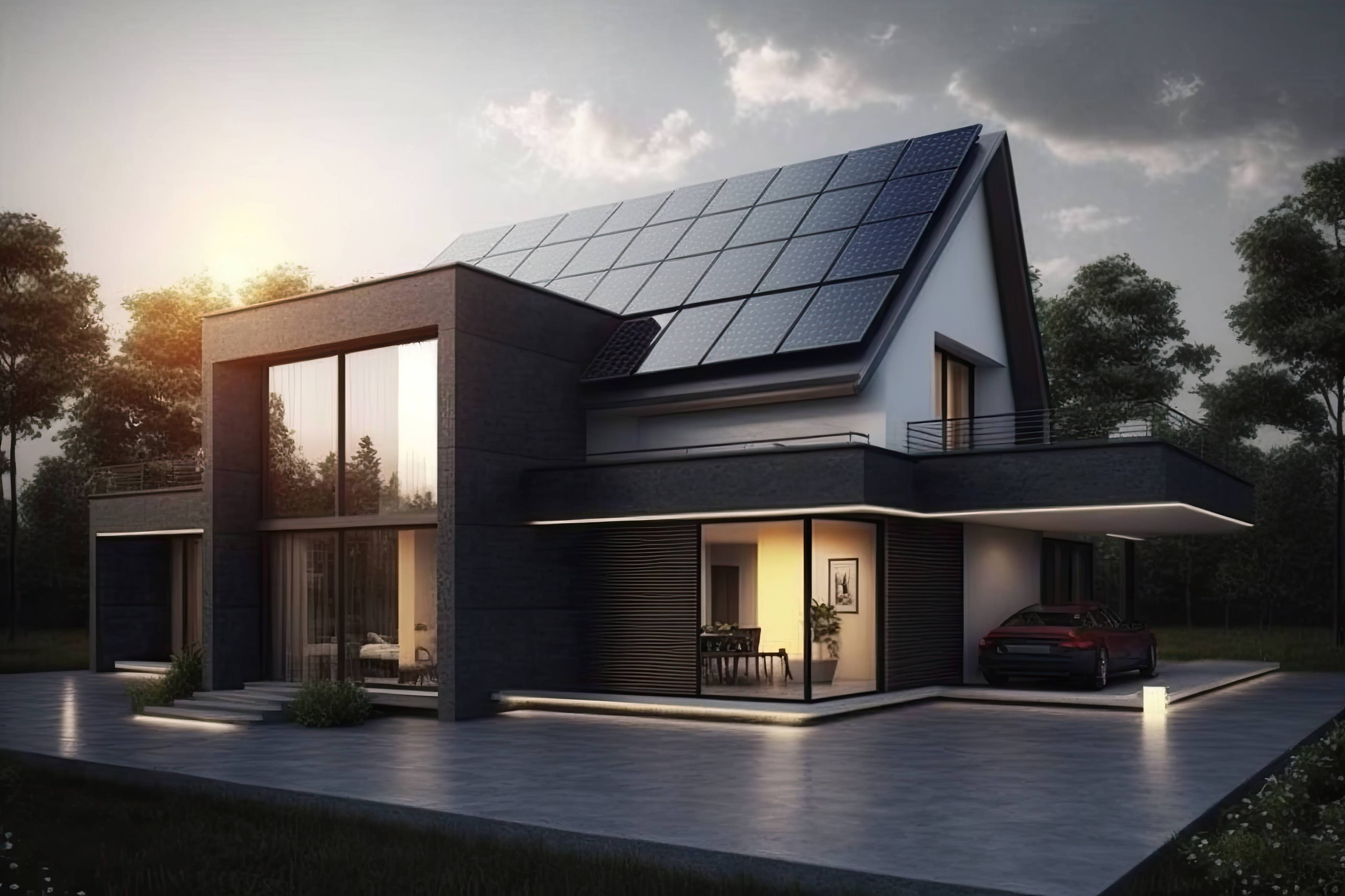 Clean energy home with premium Eclipse solar panels