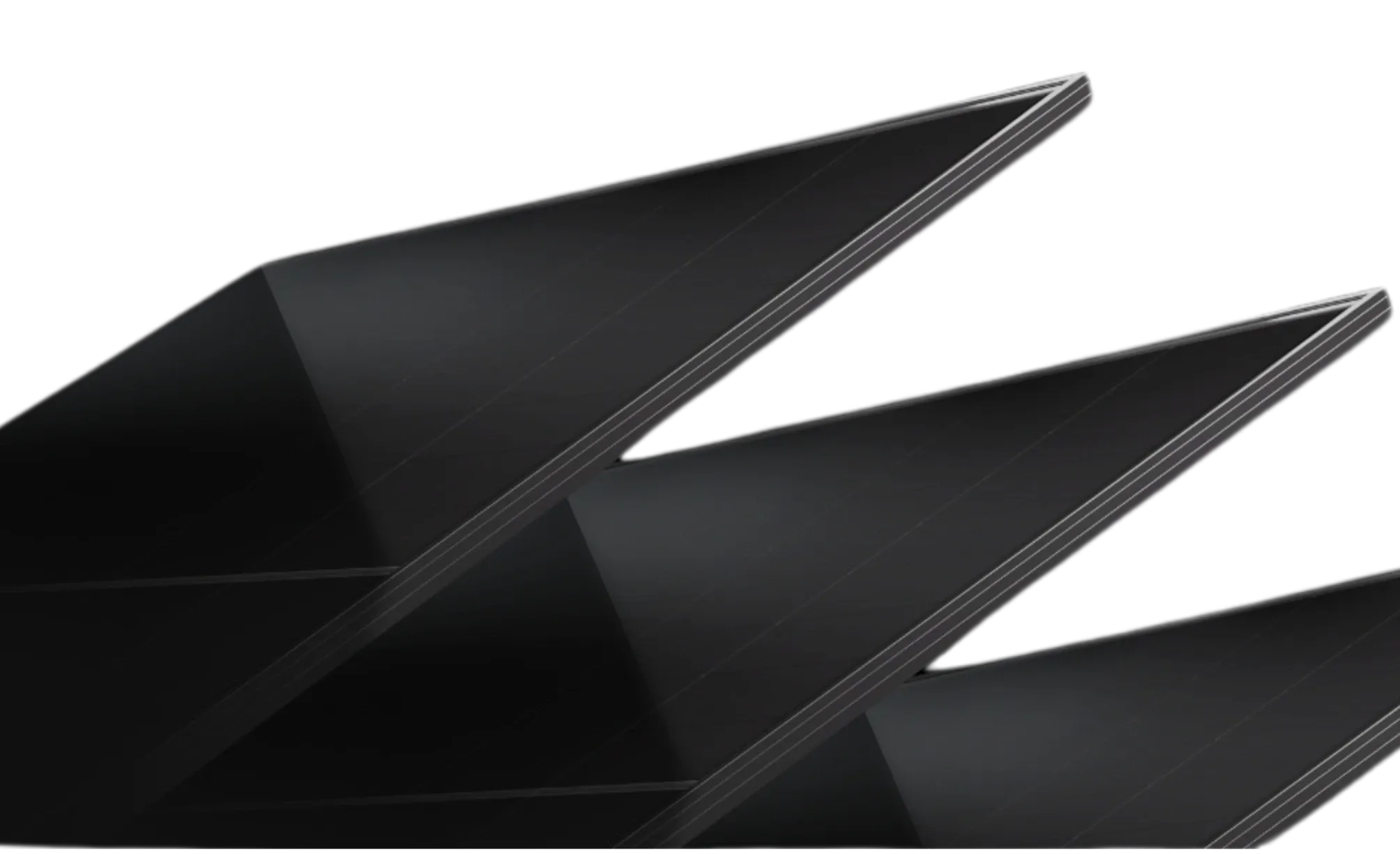 Premium solar panels — 3D illustration of photovoltaic technology