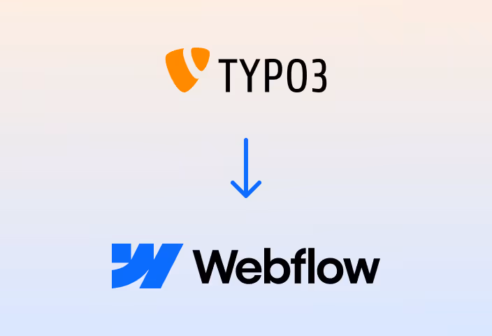 TYPO3 zu Webflow: Wie Unternehmen mit dem richtigen CMS Zeit und Geld sparen
