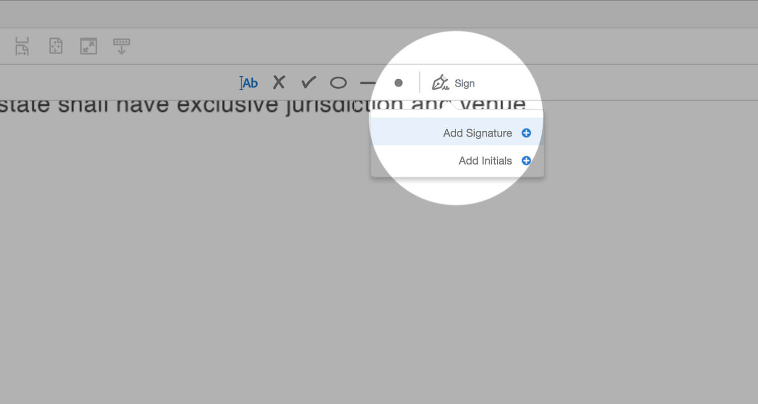 Adobe Acrobat Sign Icon - Add Signature