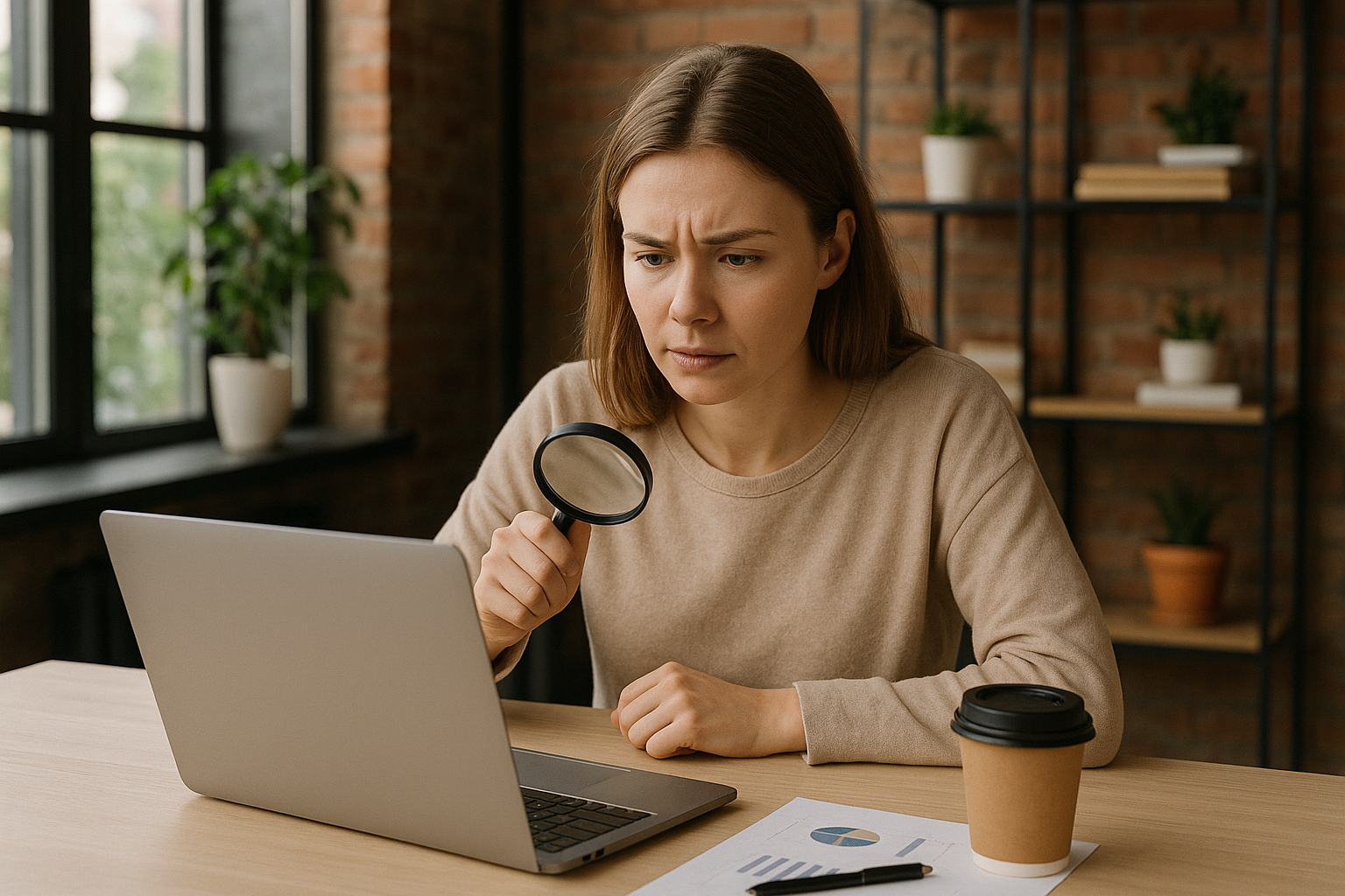 Une employée qui fait de consumer insight