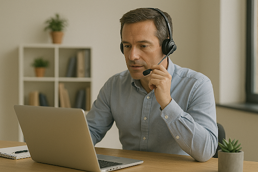 Un employé qui veille a l'amélioration de l'expérience client