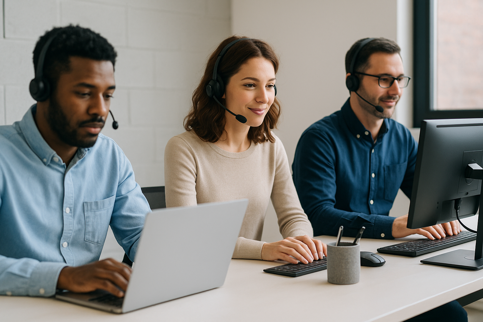 Des employés qui veillent au bon fonctionnement de la customer experience