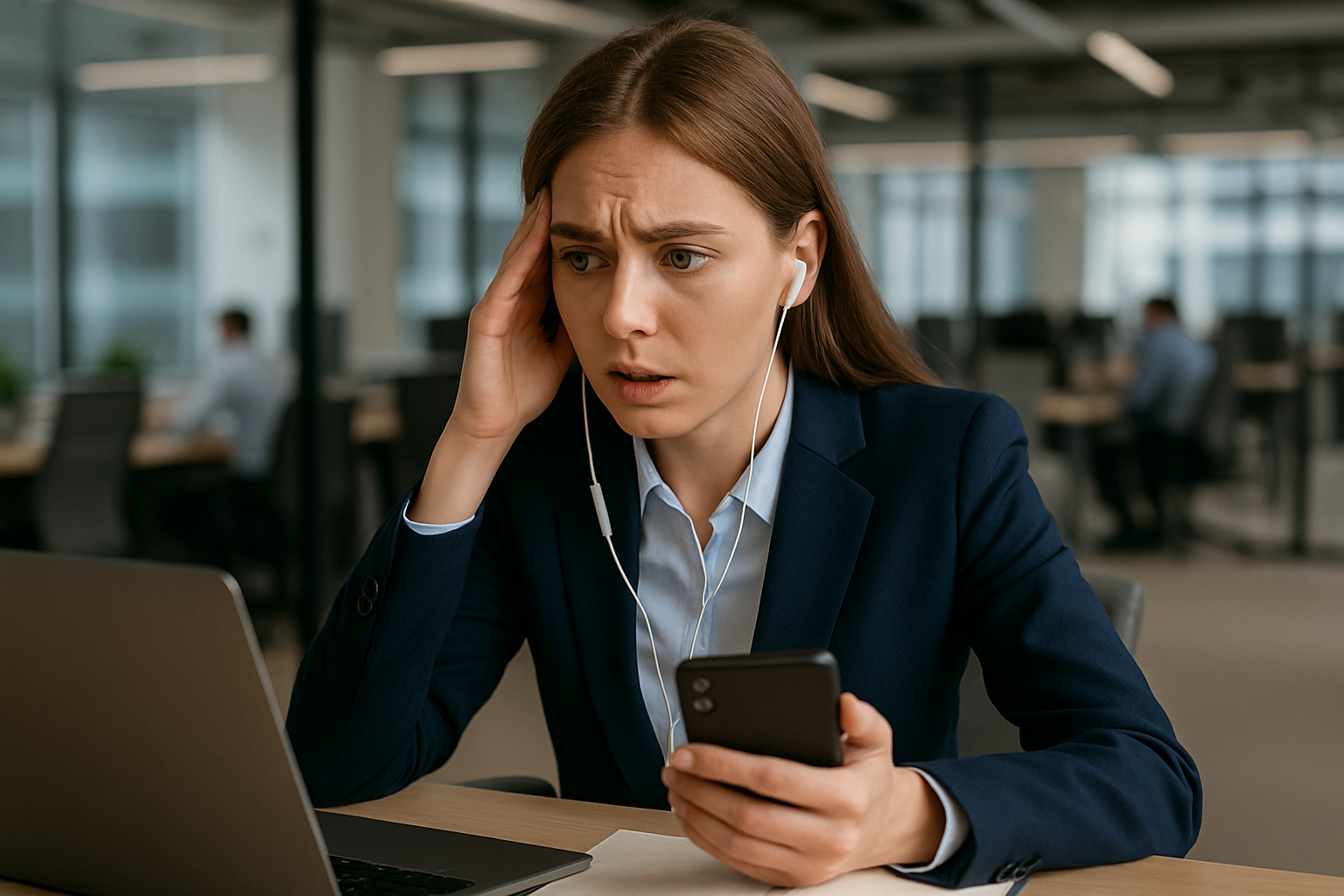 Une employée qui améliore le temps de réponse du service client
