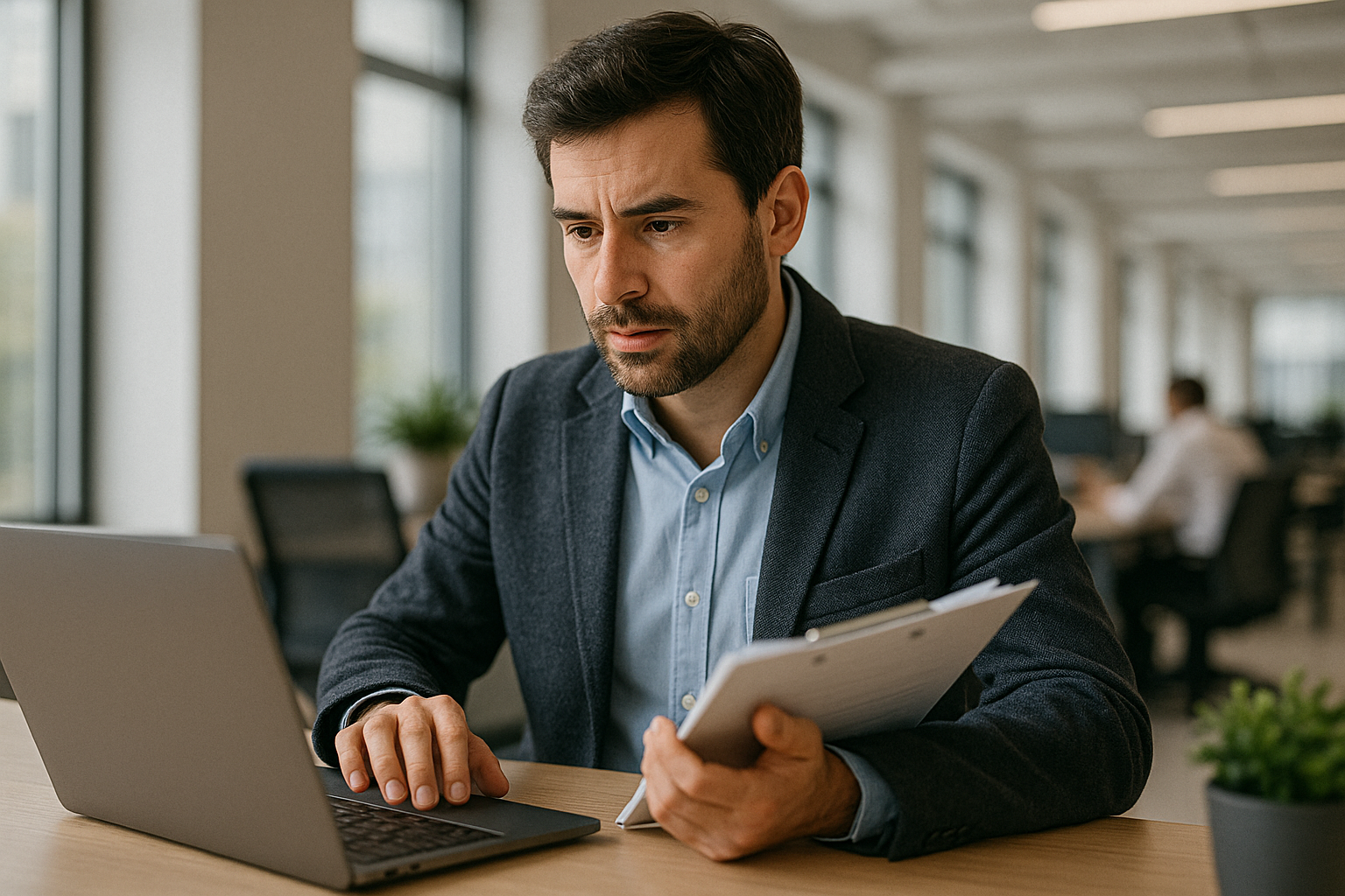 Un employé qui travaille sur l'optimisation du temps de réponse