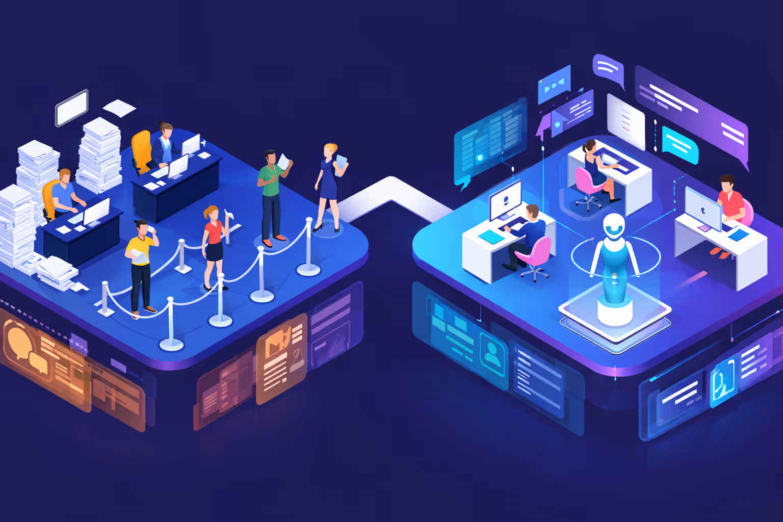 ia support vs support client traditionnel