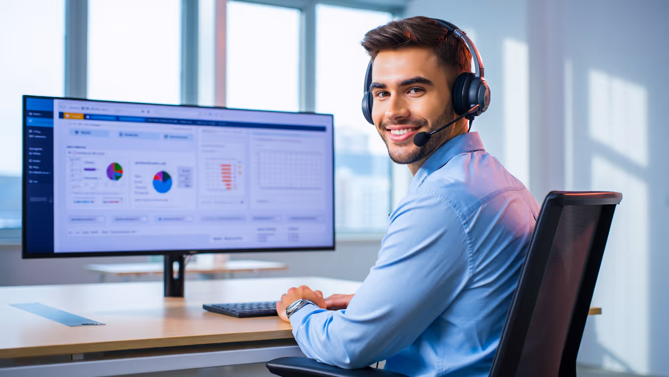 intelligence artificielle relation client - agent service client avec dashboard analytics