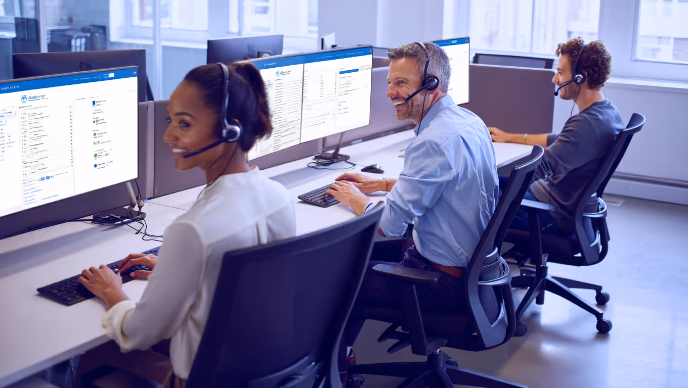 gestion service client - équipe support omnicanale au bureau