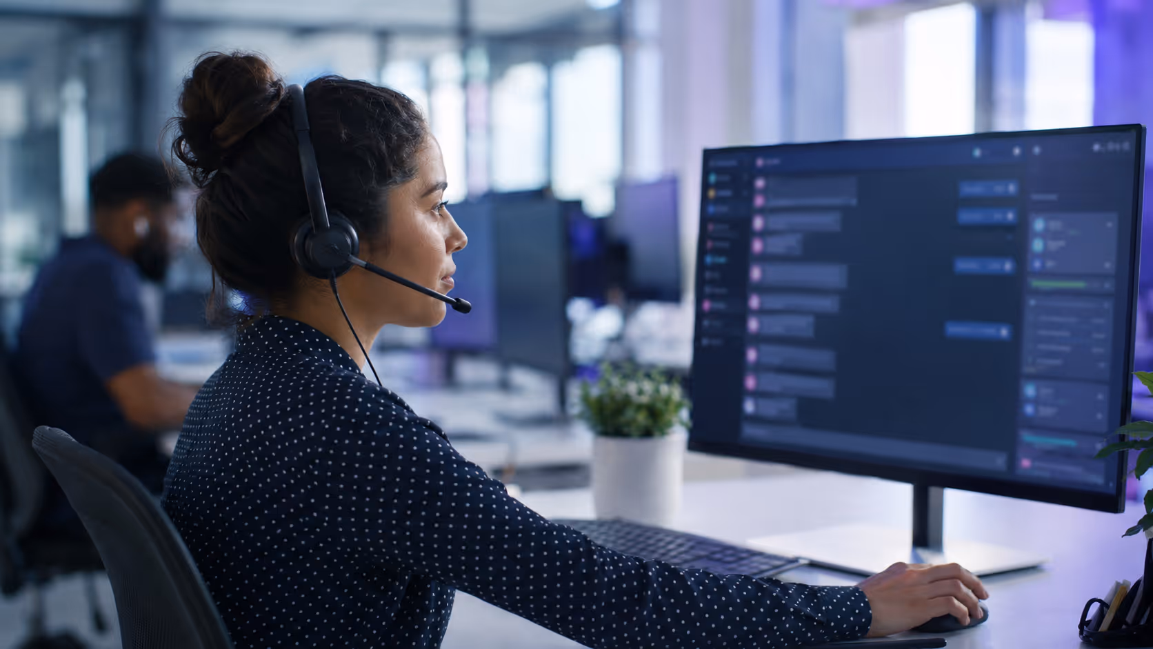 Agent support utilisant un chatbot francais en live chat.