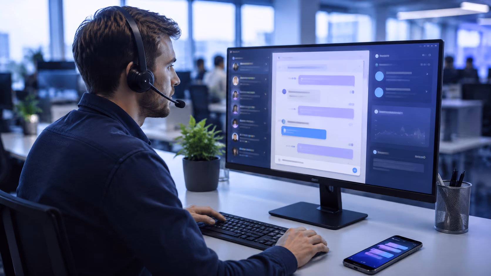 chatbot whatsapp - agent service client sur messagerie