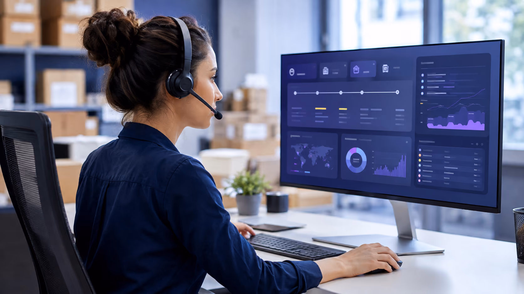 agent IA exemple - agent support e-commerce sur un dashboard de commandes