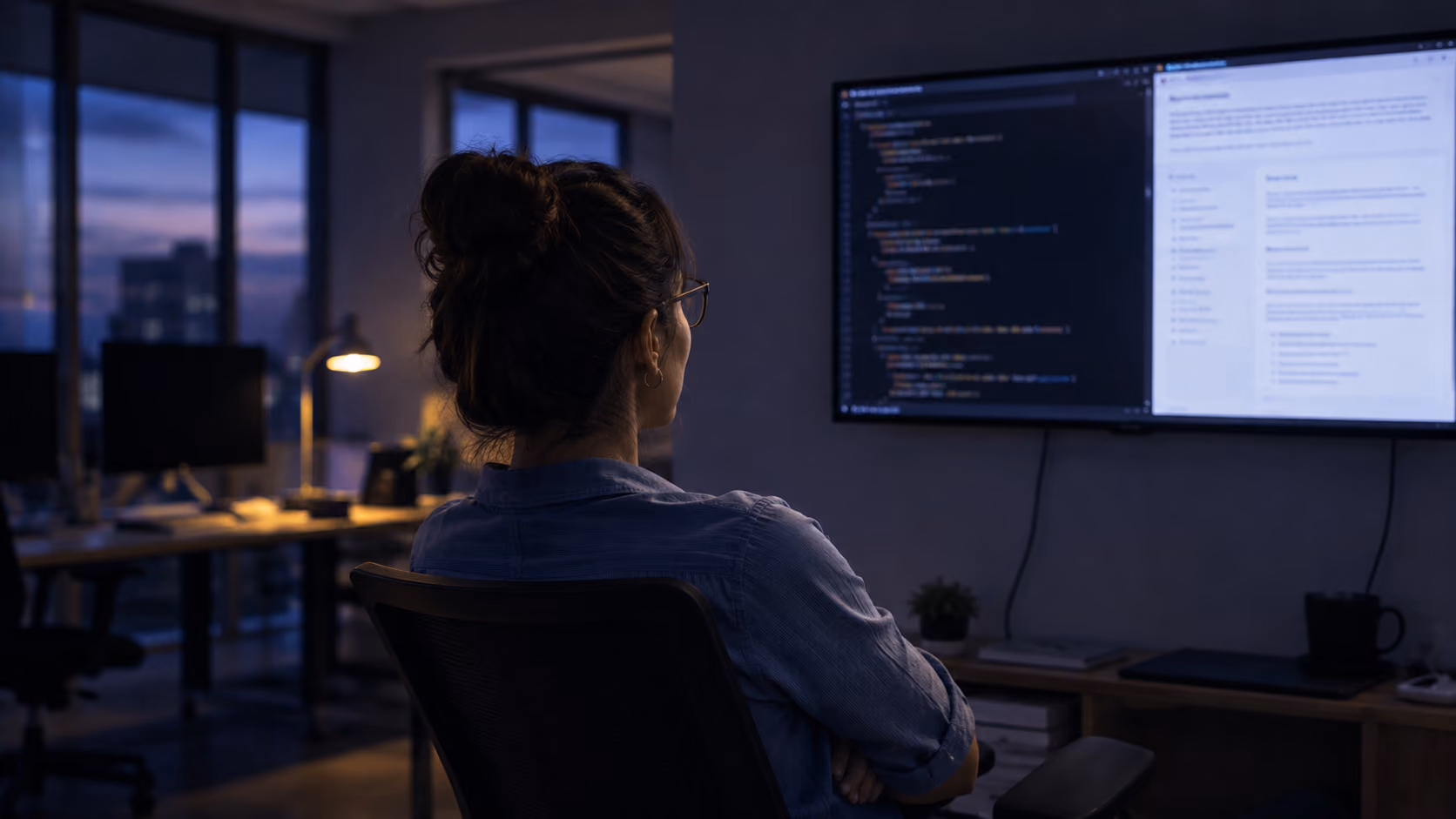 chatbot open source - développeuse analysant la documentation d'un projet open source
