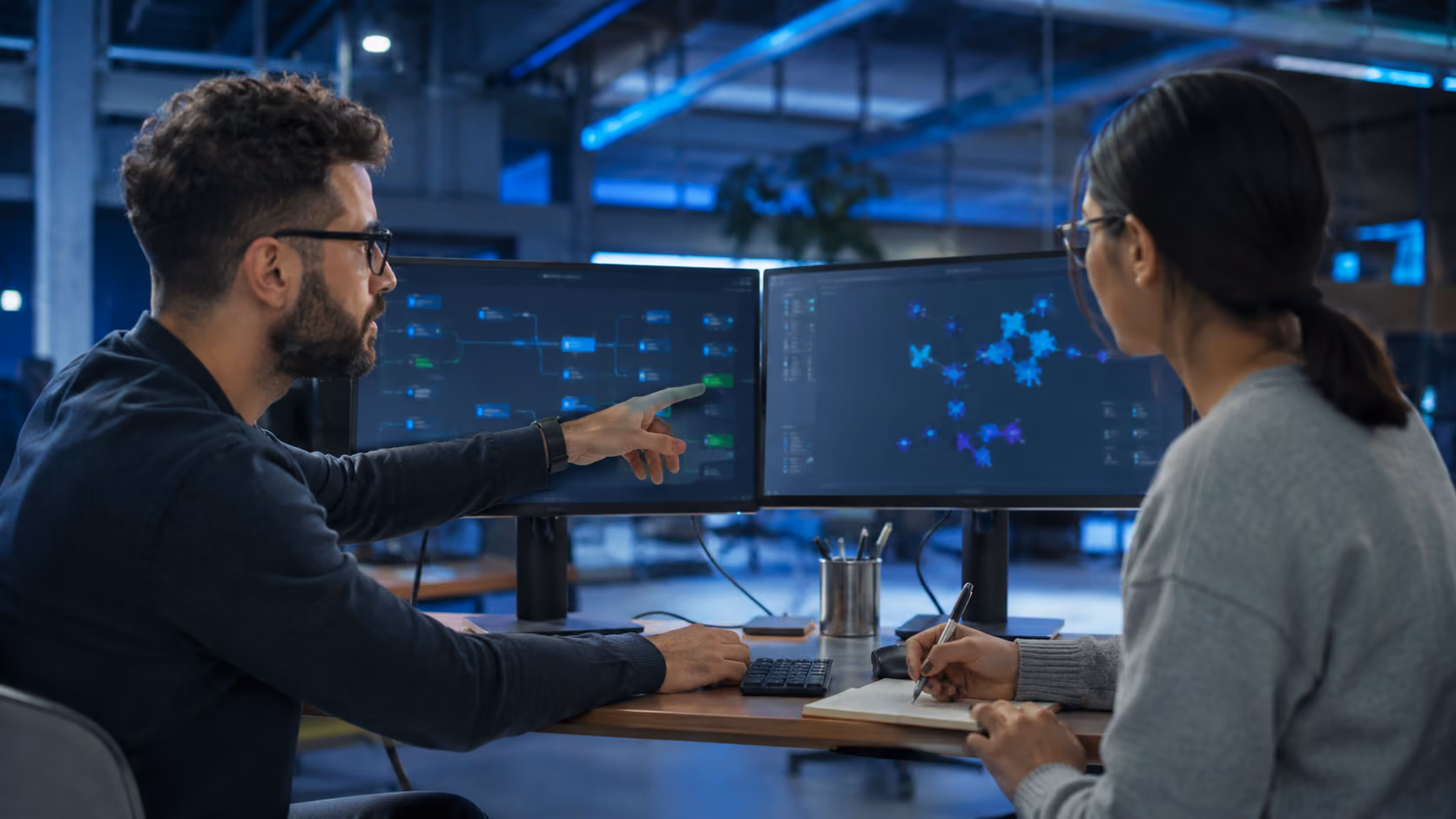 agent ia microsoft - équipe technique développant un agent