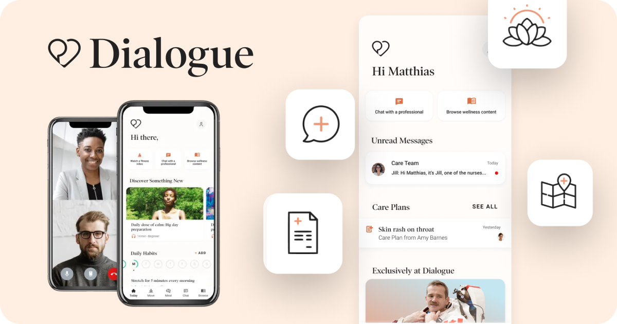 dialogue supports employee wellbeing through their primary care and counselling