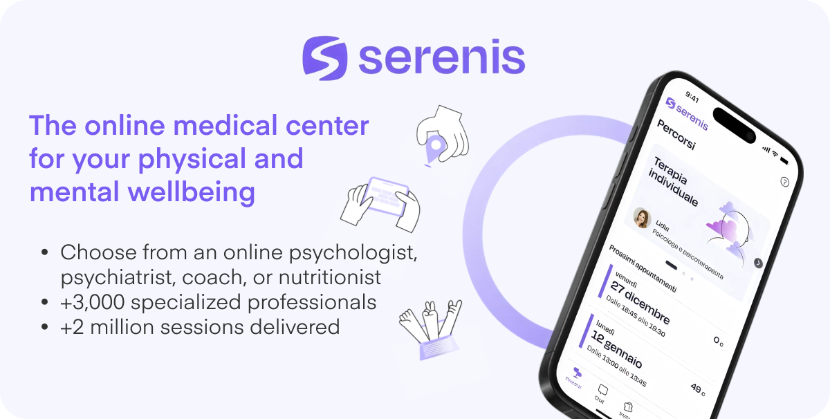 serenis offers therapy and employee wellness services in italy