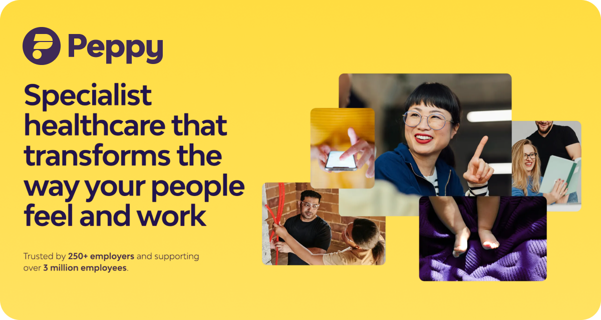 peppy offers wellbeing services for employees in the UK