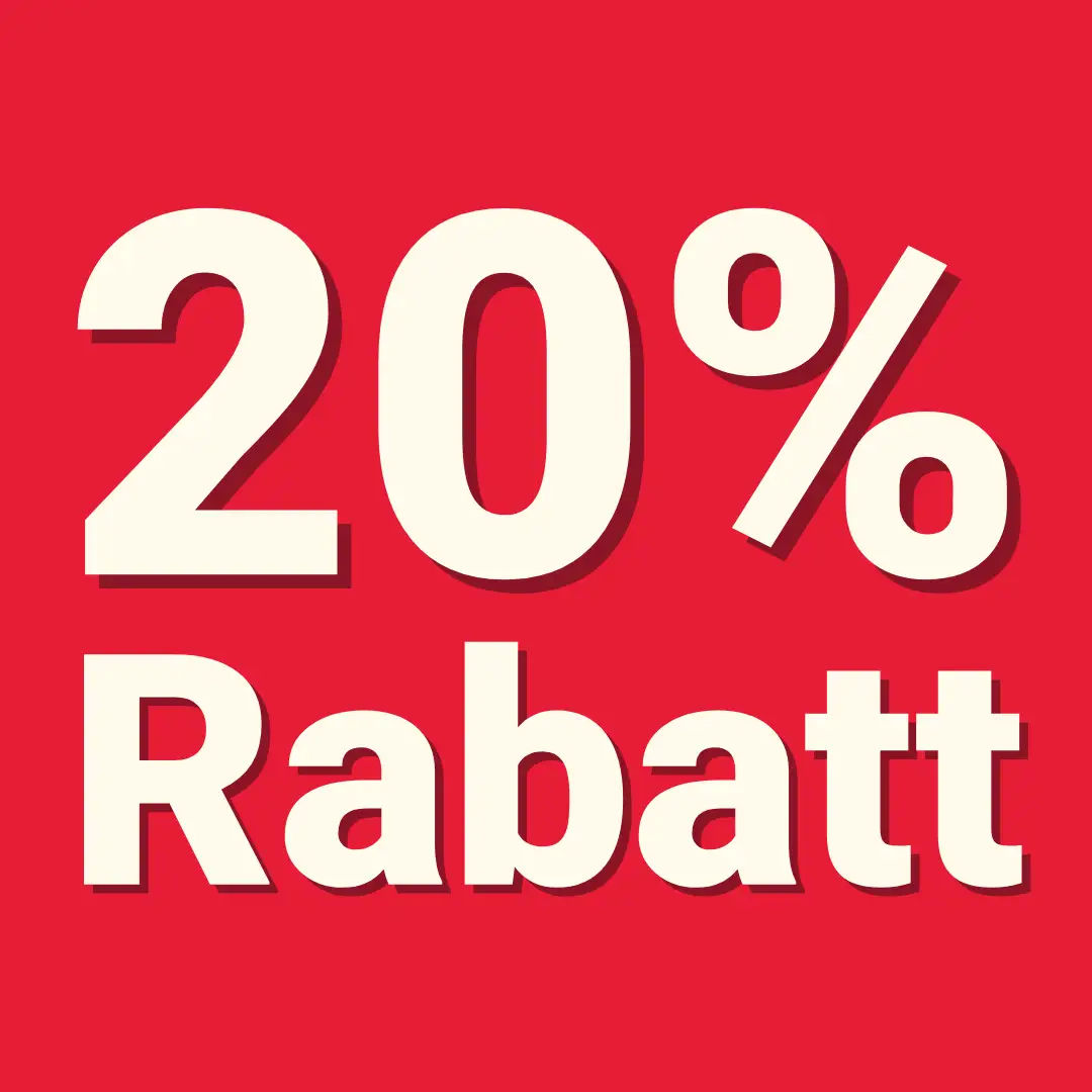 20 % Rabatt auf einen Artikel