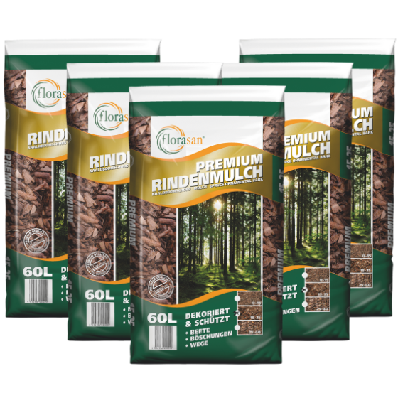 florasan Rindenmulch 15 - 25 mm, 60 L