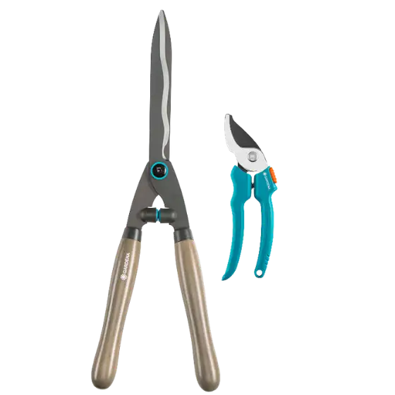 GARDENA NatureCut Heckenschere + Gartenschere