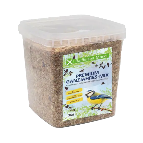 Raiffeisen Premium Ganzjahres-Mix, 3 kg Eimer