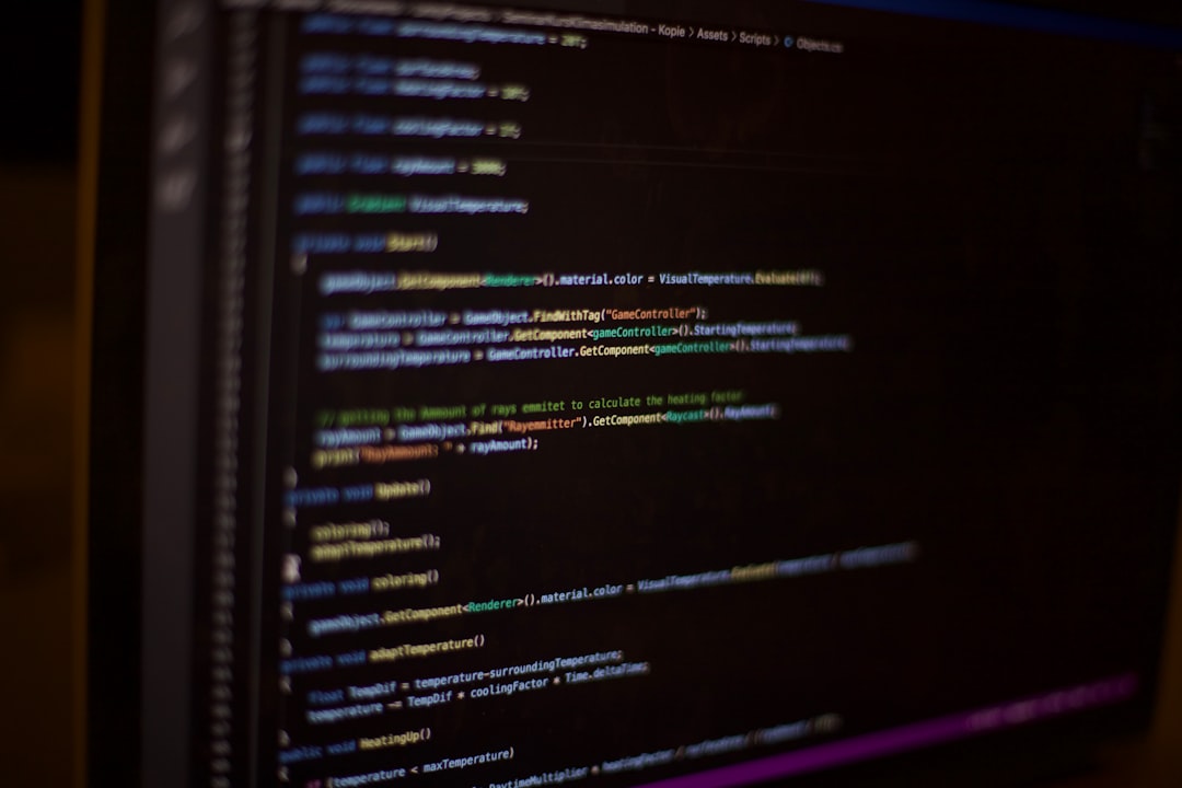 A computer screen with a bunch of lines on it for How to Optimize Your Website's Core Web Vitals: A Step-by-Step Technical Guide for Small Business Owners