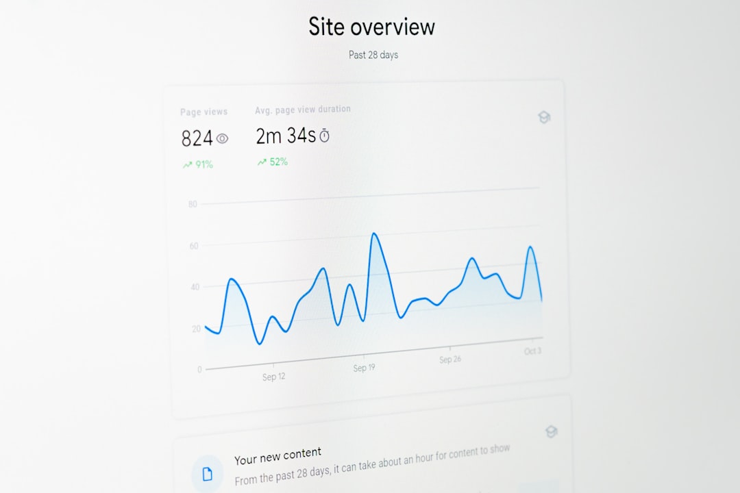 A computer screen with a line graph on it for "How to Use Asana to Manage Client Projects Without Overwhelm: A Step-by-Step Guide for Small Agencies"